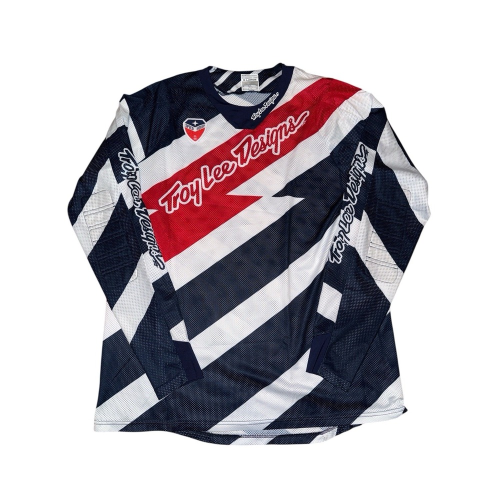 TROY LEE DESIGNS Jersey XL Men's Atv Motocross‎ MTB Bike Riding SE Air Patriotic